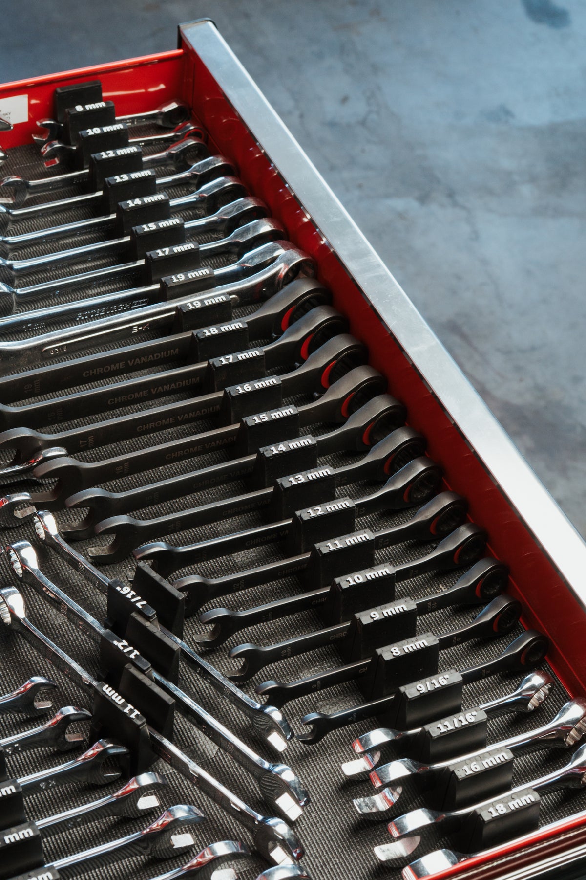 Wrench Size Labels - Metric