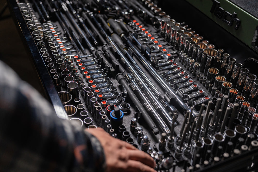 Set of organized tools