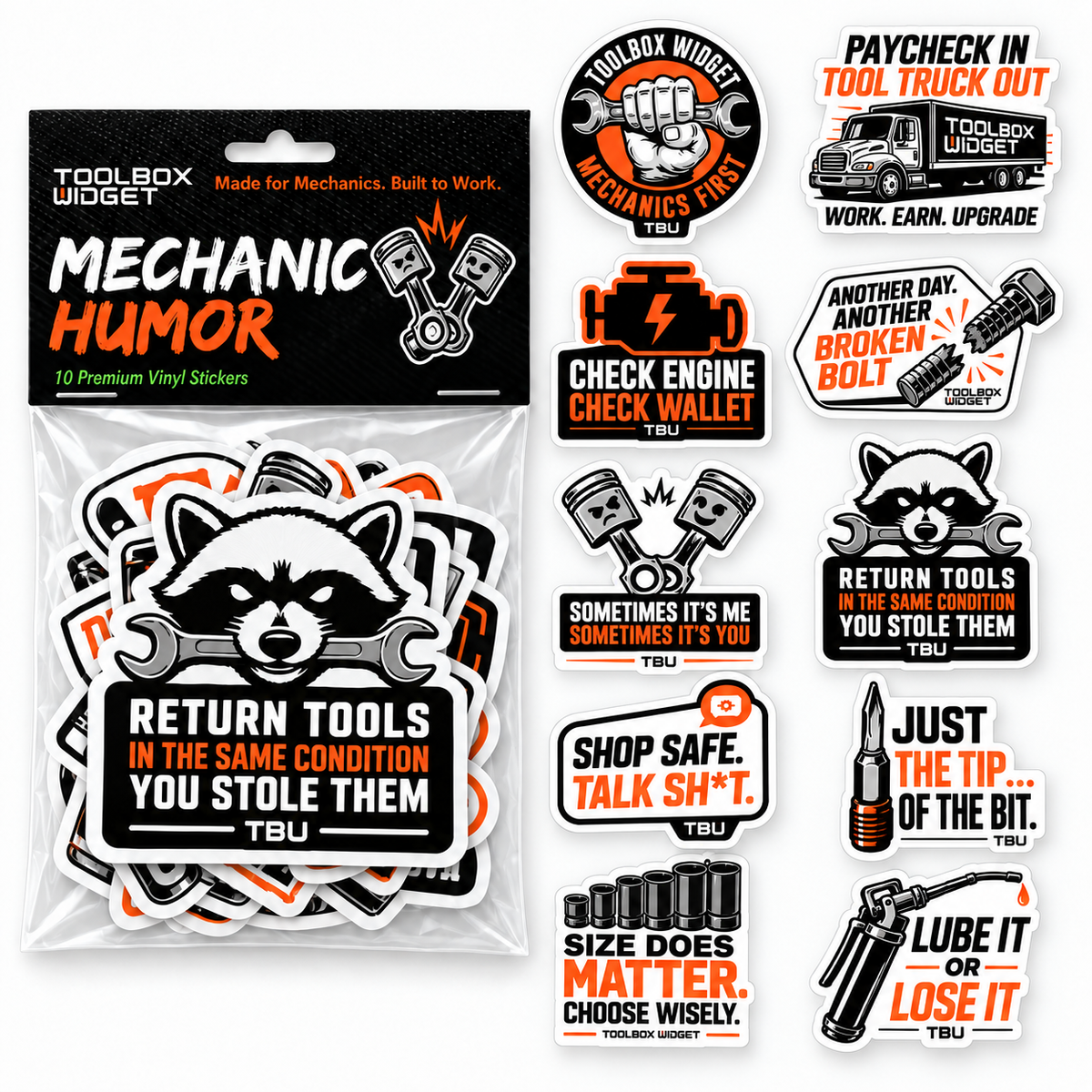 Mechanic Sticker Packs