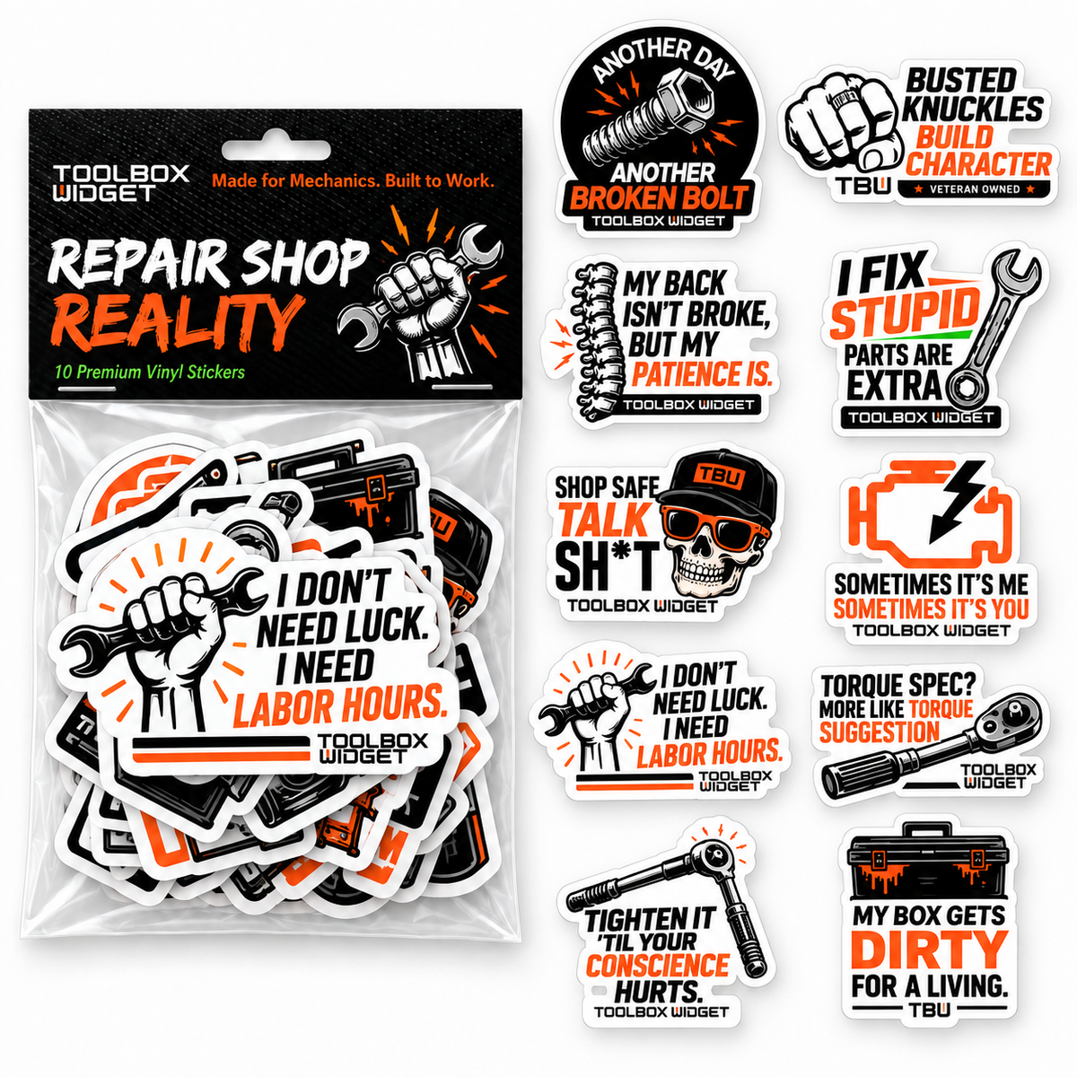 Mechanic Sticker Packs