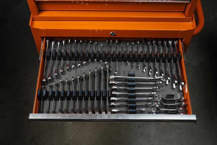 Organized wrench drawer after Toolbox Widget