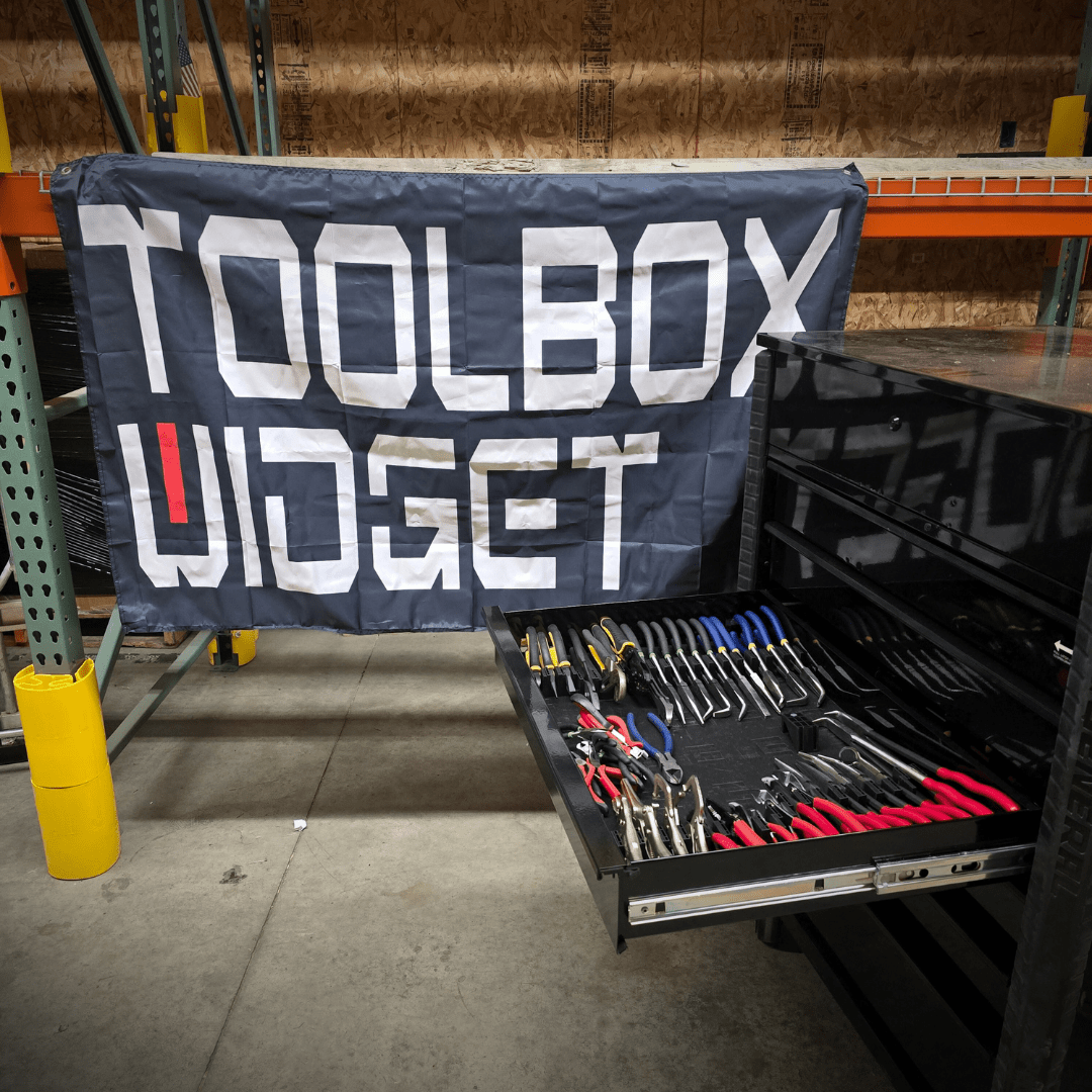 Toolbox Widget Shop Banner (3' x 5') - Toolbox Widget USA