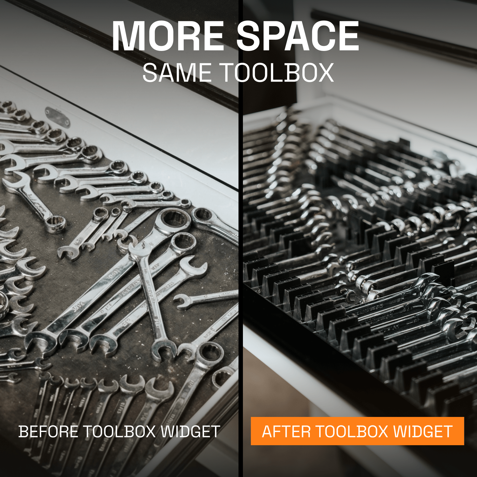 Wrench Organizers - Vertical - Toolbox Widget USA