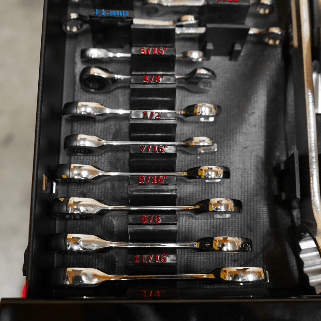 Wrench Size Labels - Metric+ (2.0) - Toolbox Widget USA Wrench Organizer, Wrench Organization, Toolbox Widget, Tool Box Widget, Tool Organization, Wrench Holder