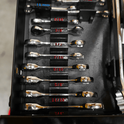 Wrench Size Labels - Metric (2.0) - Toolbox Widget USA Wrench Organizer, Wrench Organization, Toolbox Widget, Tool Box Widget, Tool Organization, Wrench Holder