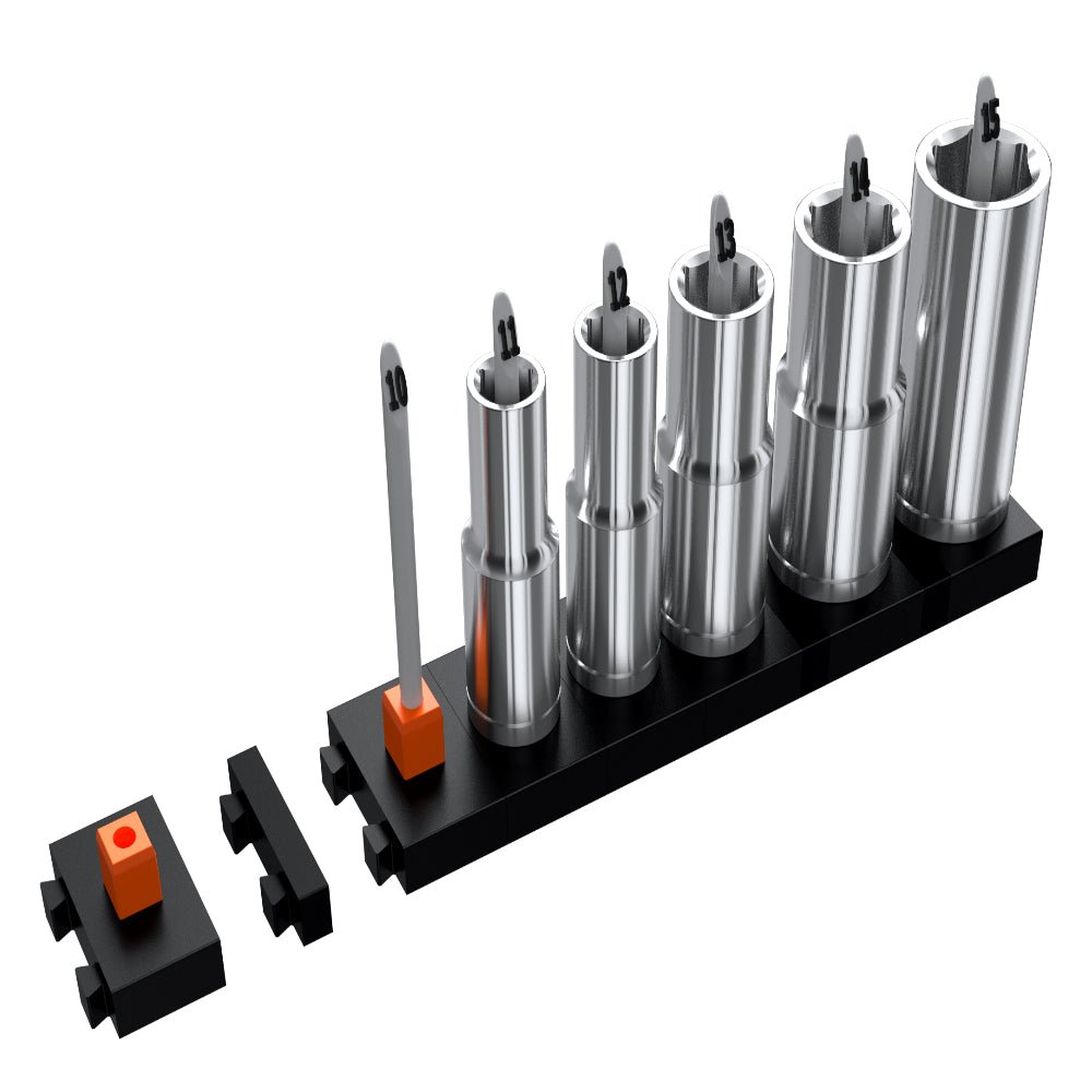 3/8" Socket Organizers - Toolbox Widget USA Socket Organizer, Socket Organization, Toolbox Widget, Tool Box Widget, Tool Organization, Socket Holder, Socket Tray