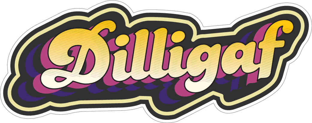 Dilligaf Sticker Online at Best Price | Toolbox Widget – Toolbox Widget USA