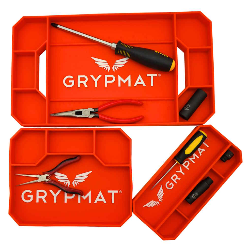 Grypmat Plus - TRIO - Toolbox Widget USA, Grypmat, Grip mat, Tool Mat, Toolbox Widget, Tool Box Widget, Non-slip, Tool caddy, Tool tote