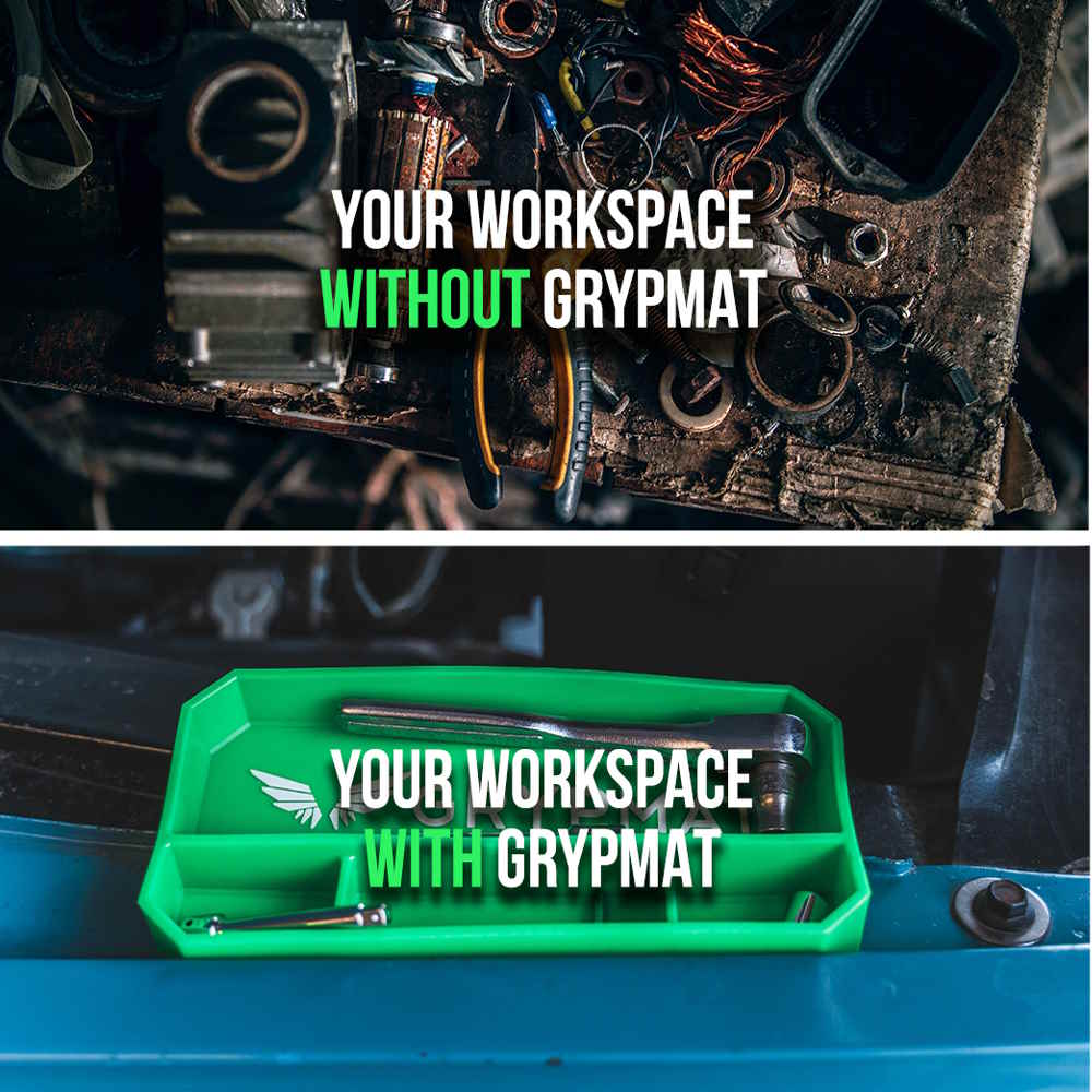 Grypmat Plus - TRIO - Toolbox Widget USA, Grypmat, Grip mat, Tool Mat, Toolbox Widget, Tool Box Widget, Non-slip, Tool caddy, Tool tote