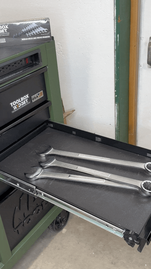 Toolbox Widget - Modular Wrench Organizer for Tool Drawer Storage, Magnetic  Wrench Holder