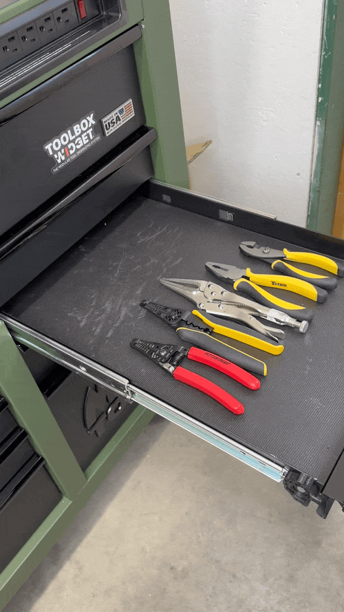 Plier Organizer - Sturdy Plastic 15 Pliers Holder For Tool Box  Organization, Pli