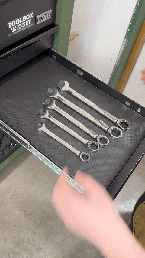 Toolbox Widget Tbw-Vw15 Modular Vertical Wrench Organizer