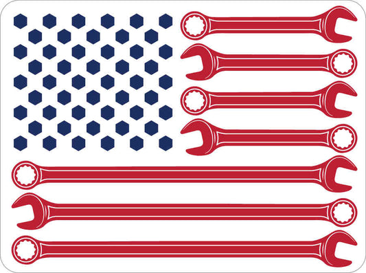 Wrench Bolt Flag - Toolbox Widget USA